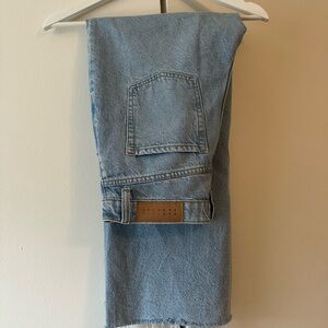 PacSun Light Blue Wide Leg Denim Pants